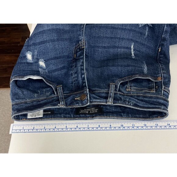 Judy Blue Boyfriend Fit Jeans Women's Size 27 Distressed Grunge - Picture 8 of 10